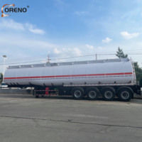 Semi-remorque citerne diesel standard à 3 essieux de 40 000 litres en acier au carbone pour le transport de carburant vers les ports d'Asie du Sud-Est