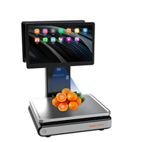 Báscula Comercial con Pantalla Táctil Doble, Báscula con IA Rongta D2 15KG 30KG OIML CE