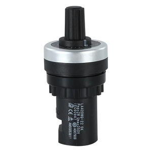 Potenciómetro de núcleo de vidrio esmaltado con perilla grande y pequeña, orificio de montaje de 22 mm, IP65, LA42DWQ-22, control de velocidad VFD, LA42DWQ-22 High A - Product Image 6