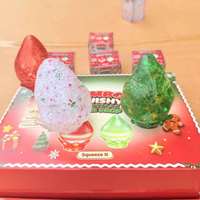 Jouet Squishy Arbre de Noël en Forme de Goutte d'Eau, à Remontée Lente, Anti-Stress, à Presser, Nouveauté, Cadeau de Noël pour Enfants
