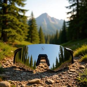 Gafas de ciclismo con montura completa, lentes esféricas de policarbonato, protección UV, almohadilla nasal ajustable para ciclismo de montaña al aire libre, para hombre 020 - Product Image 1