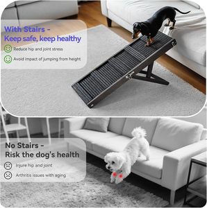 Rampe de voiture pliable antidérapante en bois noir <span class=keywords><strong>pour</strong></span> <span class=keywords><strong>chien</strong></span>, modèle 2026 amélioré, marches <span class=keywords><strong>pour</strong></span> animaux de compagnie personnalisées, 4 hauteurs réglables, <span class=keywords><strong>escalier</strong></span> <span class=keywords><strong>pour</strong></span> <span class=keywords><strong>chien</strong></span> <span class=keywords><strong>pour</strong></span> canapé - Product Image 3