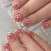 Fard à joues effet œil de chat glacé Pure Desire, style européen et américain, faux ongles à presser détachables, 30 pièces