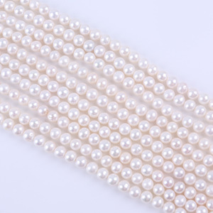 Perles de pomme de terre blanches d'eau douce de 10-11 mm, perles en vrac, semi-finies, pour collier, bricolage, bijoux, vente en gros - Product Image 1