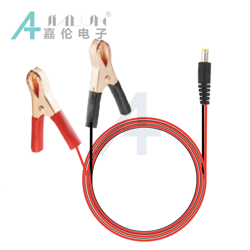 JIALUN 5,5 2,1 12 В крокодиловый зажим сверхмощный аккумулятор среднего напряжения с защелкой из ПВХ быстроразъемный Солнечный источник постоянного тока