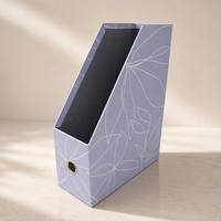 Organisateur de bureau artisanal, boîte rigide, emballage de luxe, boîtes de rangement en papier, collection, impression personnalisée, boîte de rangement pour documents