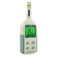 AR837 Monitor LCD digital rumah kaca dengan peringatan baterai lemah -10 hingga 50°C pengukur suhu dan kelembapan