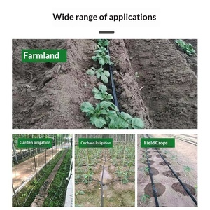 Ruban d'irrigation goutte à goutte DaringFish à double trou 0,2-0,4 mm pour fraises, arbres fruitiers, serres agricoles, noir - Product Image 3
