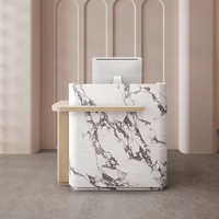 Petit bureau de réception moderne en bois sur mesure pour usage commercial, hôpitaux, hôtels, gymnases, bureaux, magasins de détail, salons de beauté