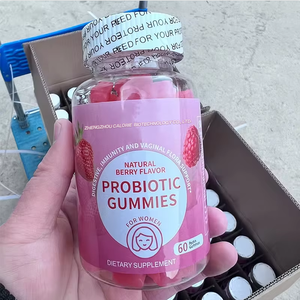 Özel etiket vajinal 300 milyar Cfu pembe vajinal probiyotik sindirim Gummies üreticisi kadınlar için probiyotik gummies - Product Image 1
