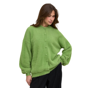 Cárdigan Holgado de Manga Farol para Mujer, Color Verde, Moda 2026, Ropa Casual - Product Image 5