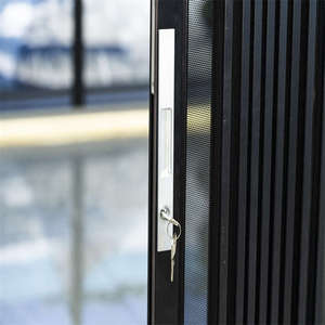 Diamante DE SEGURIDAD plegable de aluminio mosca insectos pantalla <span class=keywords><strong>hoja</strong></span> de malla de aluminio <span class=keywords><strong>doble</strong></span> puerta corredera - Product Image 4