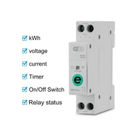 Interrupteur intelligent Ewelink 63A avec disjoncteur de mesure, moniteur d'énergie, programmateur horaire, relais temporisé, disjoncteur MCB