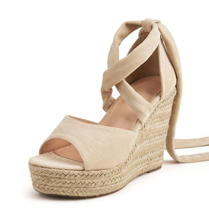Sandalias de Plataforma con Cuña para Mujer, Sandalias Casuales y Cómodas con Tacón de Cuña, Sandalias Romanas con Punta Abierta para Mujer - Product Image 1