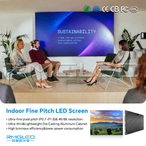 จอแสดงผล LED ความละเอียดสูง P1.538 P1.86 P2 ดีไซน์ตู้บางเฉียบ หน้าจอสี HD 4K เต็มรูปแบบ สำหรับสำนักงานองค์กร ความคมชัดสูง - Product Image 3