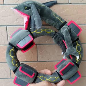 ตุ๊กตาผ้ากำมะหยี่ลายอะนิเมะน่ารักขนาด80ซม. ลายมังกรสีเขียวมันเงาสำหรับทุกเพศของเล่นตุ๊กตาตัวการ์ตูน rayquaza ที่มีความยืดหยุ่นยัดนุ่นสำหรับวันเกิด - Product Image 4