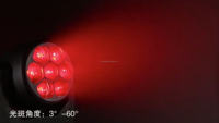 Projecteur LED à tête mobile 7x40W RGBW Bee Eye Wash Beam CTO avec contrôle par pixel, température de couleur 2800K-8500K pour éclairage de scène professionnel DJ