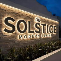 Enseigne LED personnalisée illuminée par lettre pour magasin de fumée Enseigne LED extérieure pour entreprise
