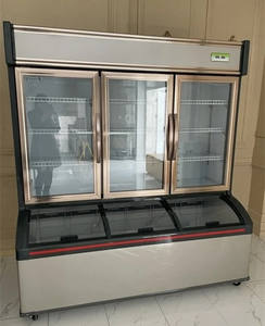 Congélateur vertical à porte vitrée à double température, fruits et légumes, boissons, crème glacée, épicerie, <span class=keywords><strong>réfrigérateur</strong></span> multifonctionnel - Product Image 3