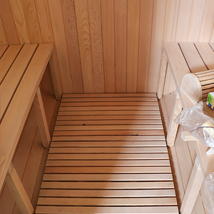 منتج جديد لعام <span class=keywords><strong>2026</strong></span>: ساونا خشبية جافة: سخان قوي داخلي، يتسع لـ 4 - 6 أشخاص، مثالي للاستخدام المنزلي - Product Image 3