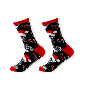 Offre Spéciale personnalisé noël 100% coton équipage père noël arbre <span class=keywords><strong>de</strong></span> noël wapiti rose vert noir blanc couleurs mignon unisexe chaussettes - Product Image 5