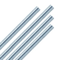 DIN975 4.8 Class Zinc Coated Screw Rod Metric Measurement Studs & Threaded Rods Factory Manufacturer Gold Metal Hosiery Studs