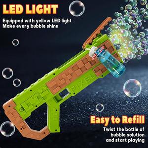 Pistola <span class=keywords><strong>de</strong></span> Burbujas Automática con Luz LED para Niños, Juguete <span class=keywords><strong>de</strong></span> Burbujas para Fiestas al Aire Libre <span class=keywords><strong>de</strong></span> Verano - Product Image 5