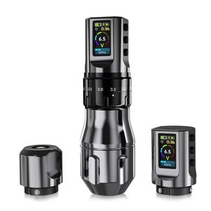 Machine à tatouer sans fil avec 2 batteries, profondeur d'aiguille réglable, stylo rotatif pour tatouage corporel - Product Image 5