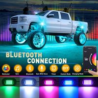 Luz LED RGB para Chasis de Auto, con Sincronización Musical, Control por Aplicación, Impermeable IP68, para Jeep y Camionetas Todoterreno