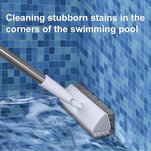 Cepillo de limpieza con mango de PP y cabezal de nailon, palo largo de 0.6 kg para <span class=keywords><strong>piscinas</strong></span> domésticas, elimina manchas difíciles - Product Image 3