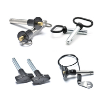 Goupille de verrouillage à bille en acier inoxydable OEM avec cordon métallique et support de montage pour le positionnement et l'alignement