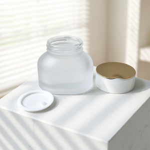 Pots vide pour crème de visage, emballage cosmétique, soins de la peau, bouteille de 50g, récipient cosmétique en verre, 1oz - Product Image 1