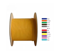 Venta caliente G657A1 Cable de fibra óptica de modo único 0,9mm amortiguador apretado 12 colores 5km carrete precio de fábrica