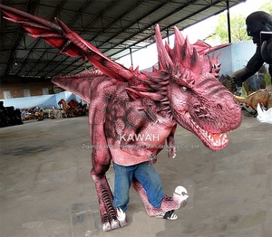 Disfraz <span class=keywords><strong>de</strong></span> dinosaurio animatrónico Kawah, hecho a mano, para parque temático - Product Image 2