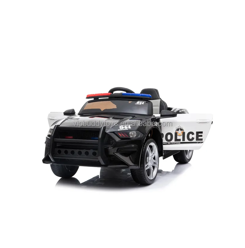 2023 Baru Chien 12V Mobil Listrik untuk Anak-anak Naik Baterai Mobil Mainan Mobil Tunggangan Polisi