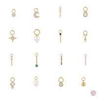 Charmes de pendentif en argent sterling 925 de haute qualité, parfaits pour la fabrication de bijoux en DIY, l'artisanat et les accessoires de boucles d'oreilles