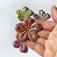 Personnalisé en gros coudre sur le bricolage 3D rembourré Applique fleur Patch gonflé paillettes Applique fournitures de couture chaussettes et accessoire vestimentaire
