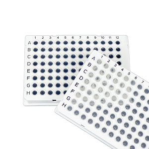 Plaque PCR 96 puits à jupe complète avec diagnostic optique d'ARN d'<span class=keywords><strong>ADN</strong></span> de <span class=keywords><strong>film</strong></span> d'étanchéité pour le laboratoire - Product Image 1