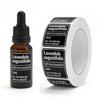 Autocollant BOPP mat personnalisé avec impression de logo privé, étiquette cosmétique, étiquettes imperméables pour produits de bain, marque de premier plan PT