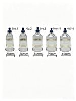 Ensemble de 10 ventouses pour la thérapie par ventouses, pour le massage musculaire du corps, favorisant la circulation sanguine, soulageant la douleur, certifié CE, soulagement du stress