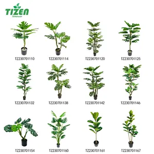 Tizen Ventes Directes D'usine Personnaliser Faux Plantes Vertes En Pot Arbre De Simulation Artificielle Pour La Décoration Intérieure Ou Extérieure