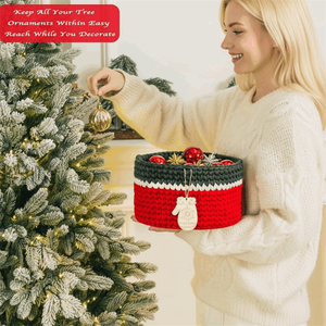 Cestas de Almacenamiento Vacías de Navidad a Precio Económico, Cesta de Navidad Tejida de Cuerda de Algodón para Regalo de Bebé - Product Image 5