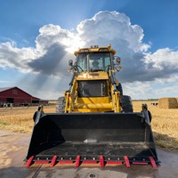 Rétrocaveuse Cat 420F 4x4 d'occasion, mini-excavatrice, chargeuse sur pneus, rétrocaveuse 420F2 430F2