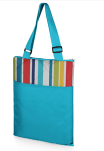 Wholesale Custom Printed Travel Foldable Outdoor Tote Bags Waterproof Oxford Nylon <b>Beach</b> Picnic Blanket <b>Mat</b> With Pocket - Product Image 2