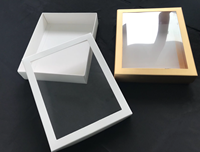 Boîte à chapeau en carton blanc transparent pour biscuits, fraises, chocolats, pâtisseries, macarons – Emballage alimentaire en papier blanc