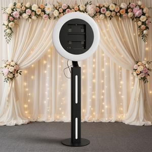 Photomaton portable pour iPad, installation facile, lumière RGB réglable, support rotatif à 180 degrés, machine à photomaton pour selfies - Product Image 1