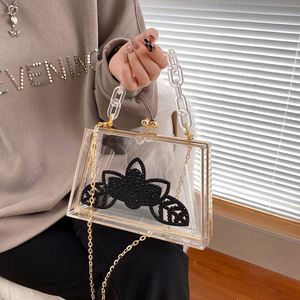 Bolso de Mano Transparente para Mujer, Estilo Vintage, de Acrílico Transparente, para la Noche, Venta al por Mayor, Verano 2022 - Product Image 6