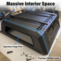 Aluminum Alloy Truck Canopy Camper Shell for Toyota Tacoma 2016-2026 5FT 6FT Waterproof Lockable No-Drill Installation