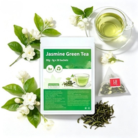 Sachets de thé vert au jasmin en gros 3g*30 paquets – Thé pur naturel parfumé au jasmin, sachets individuels pour infusion chaude ou froide