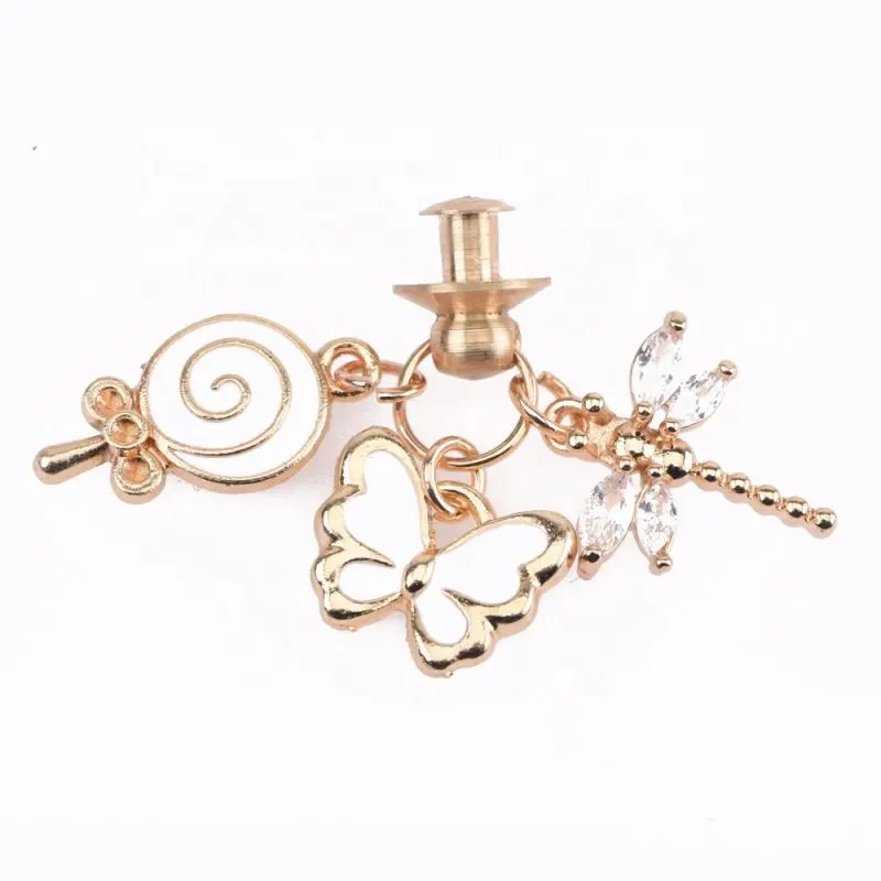 new decoration for watch band metal watch band charms 3pcs cartoon cute charms for watch band charm